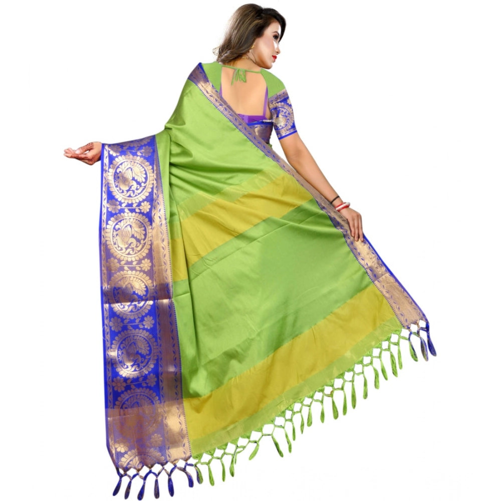 Ranili Jacquard Woven Saree With Unstitched Blouse 5.5mtr
