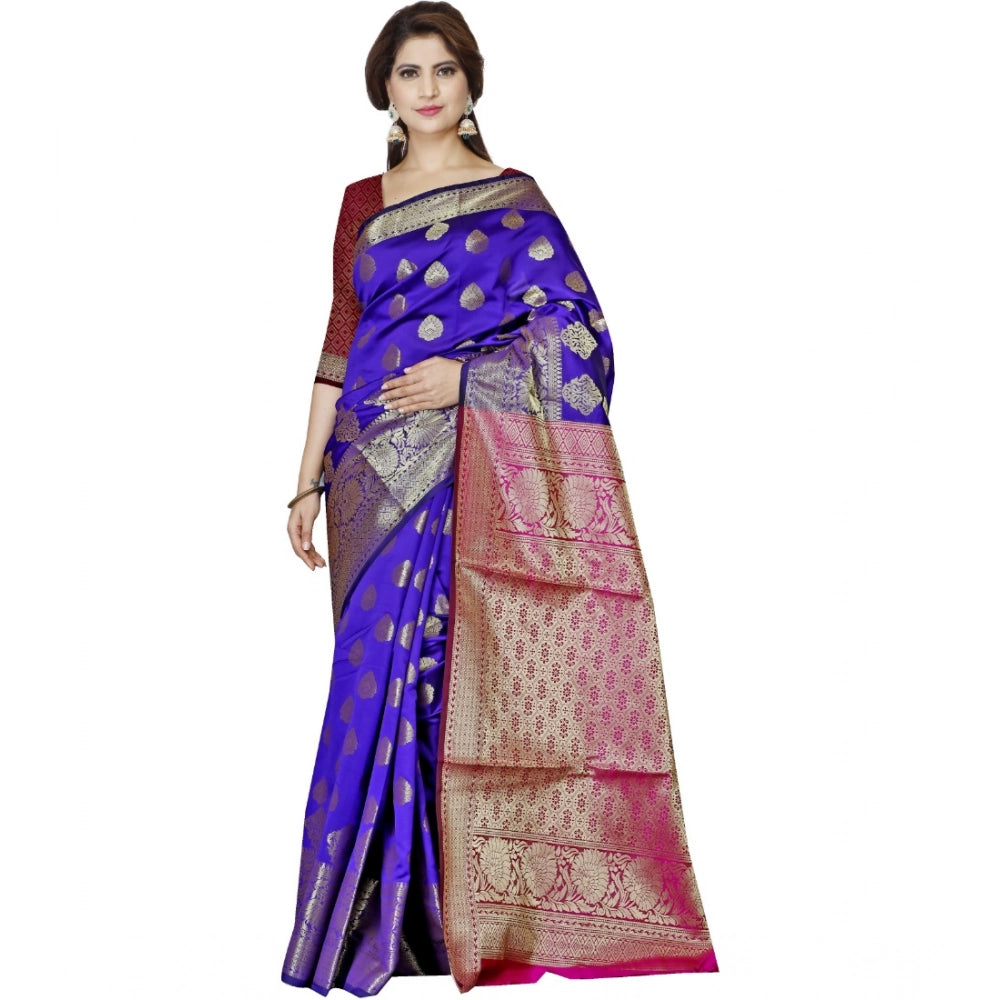Ranili Jacquard Woven Saree With Unstitched Blouse 5.5mtr