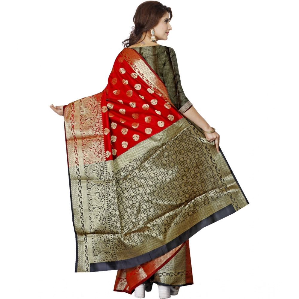 Ranili Jacquard Woven Saree With Unstitched Blouse 5.5mtr