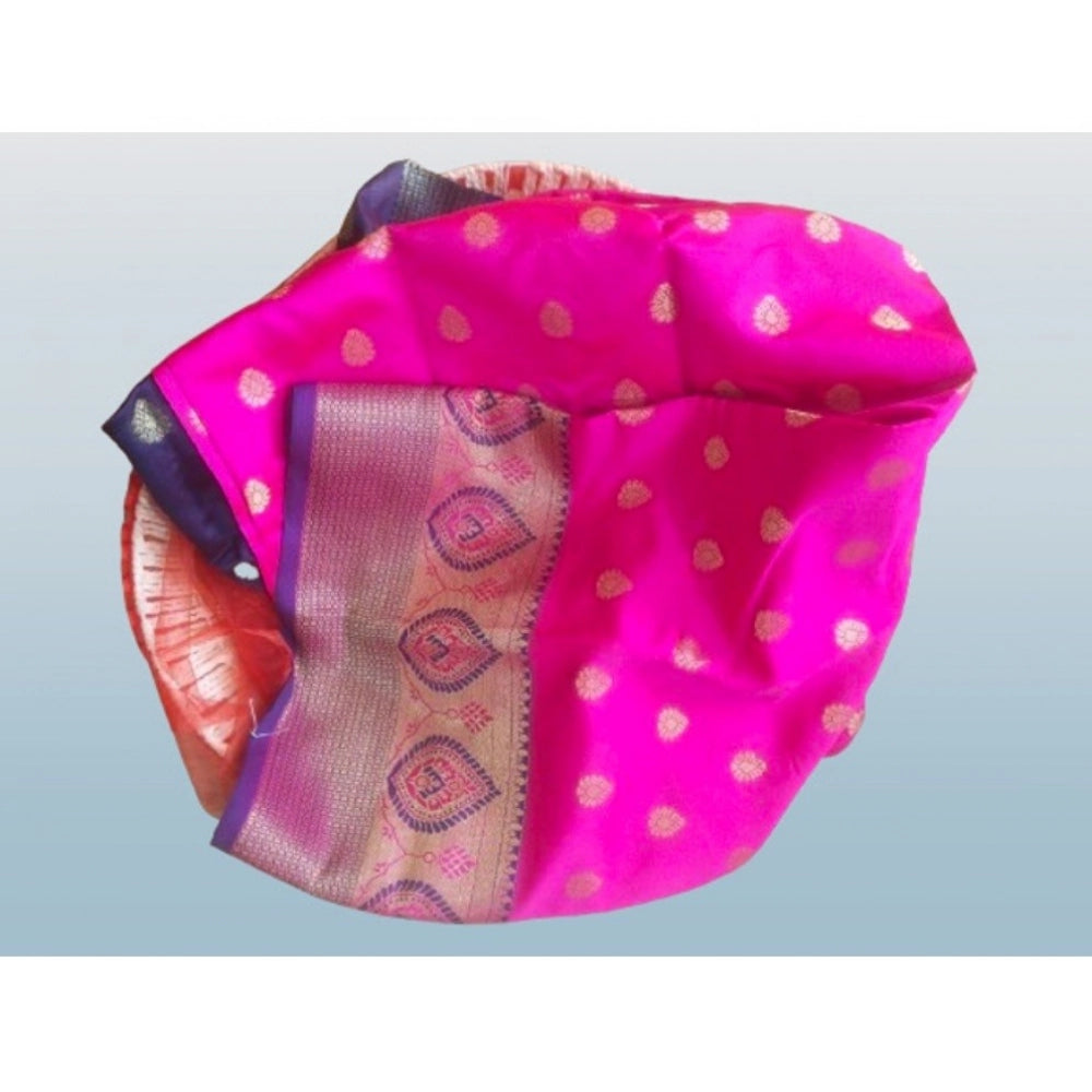 Ranili Silk Blend Woven Saree With Unstitched Blouse 5.5mtr