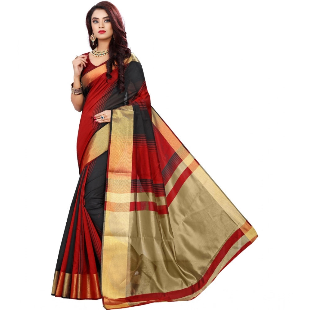 Ranili Jacquard Woven Saree With Unstitched Blouse 5.5mtr