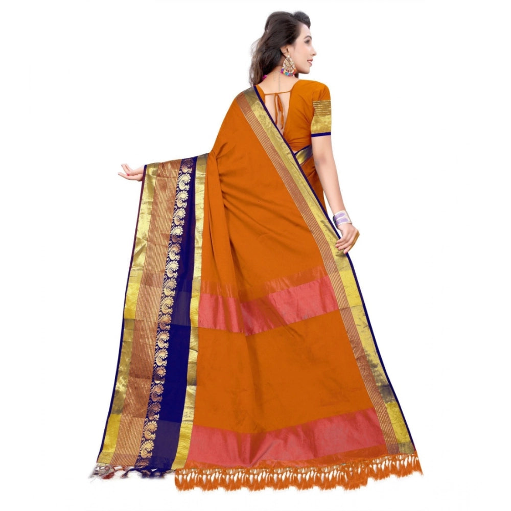 Ranili Jacquard Woven Saree With Unstitched Blouse 5.5mtr