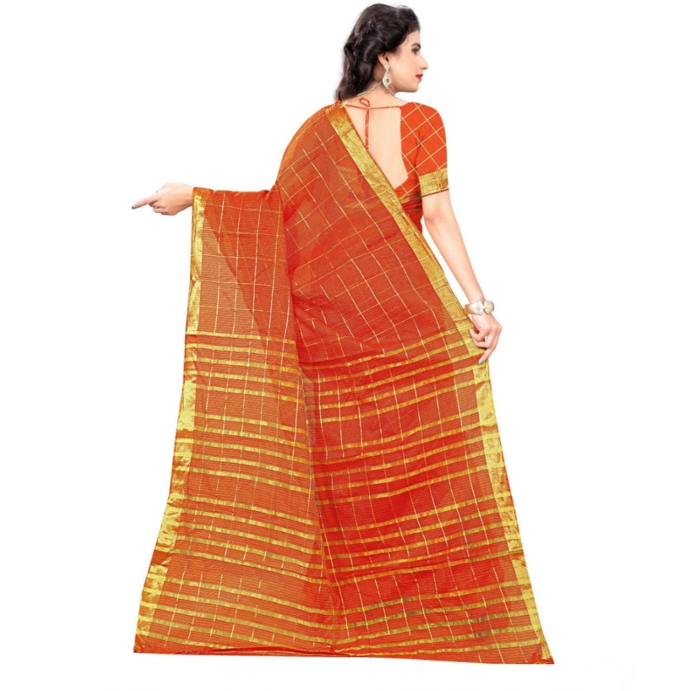 Ranili Jacquard Woven Saree With Unstitched Blouse 5.5mtr