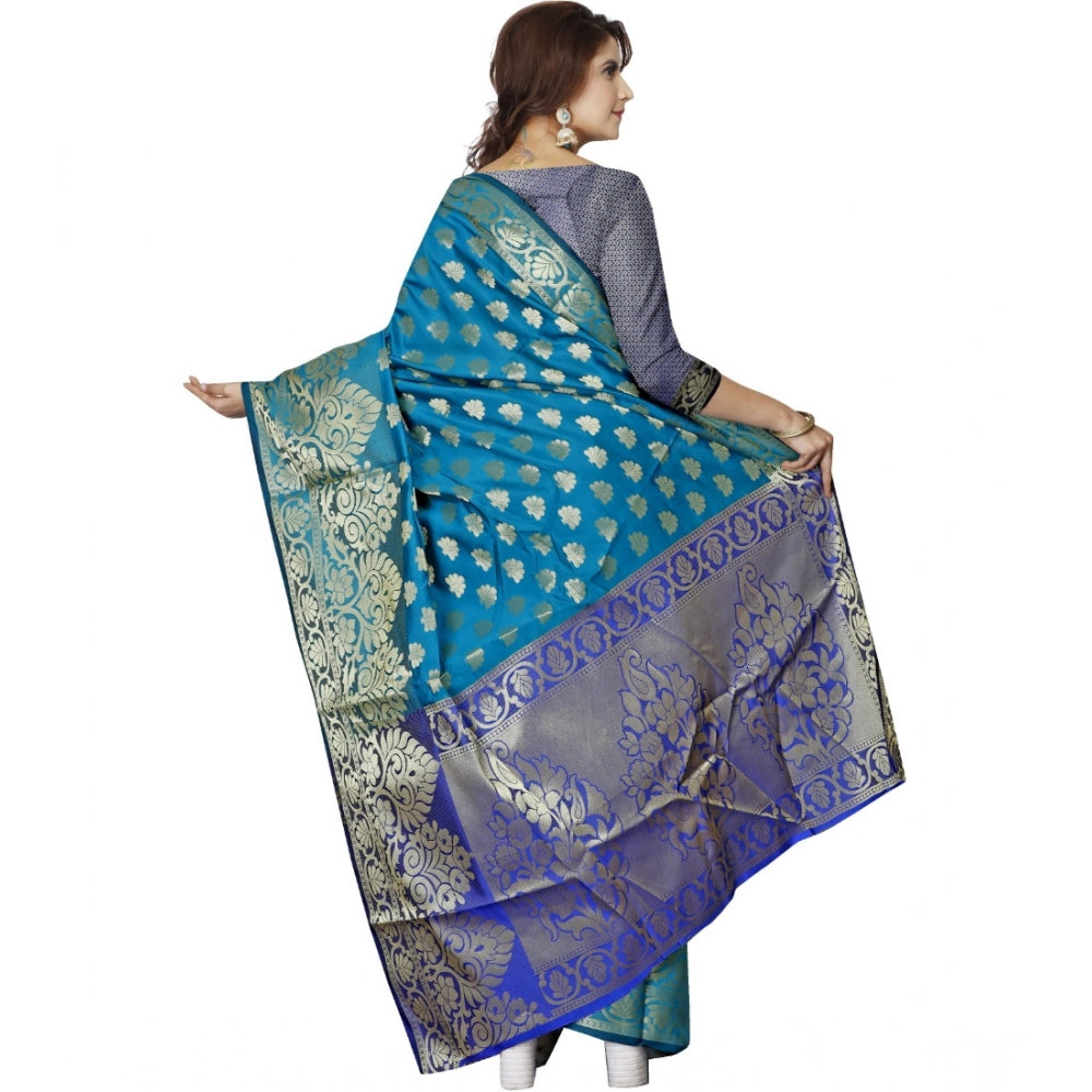 Ranili Jacquard Woven Saree With Unstitched Blouse 5.5mtr