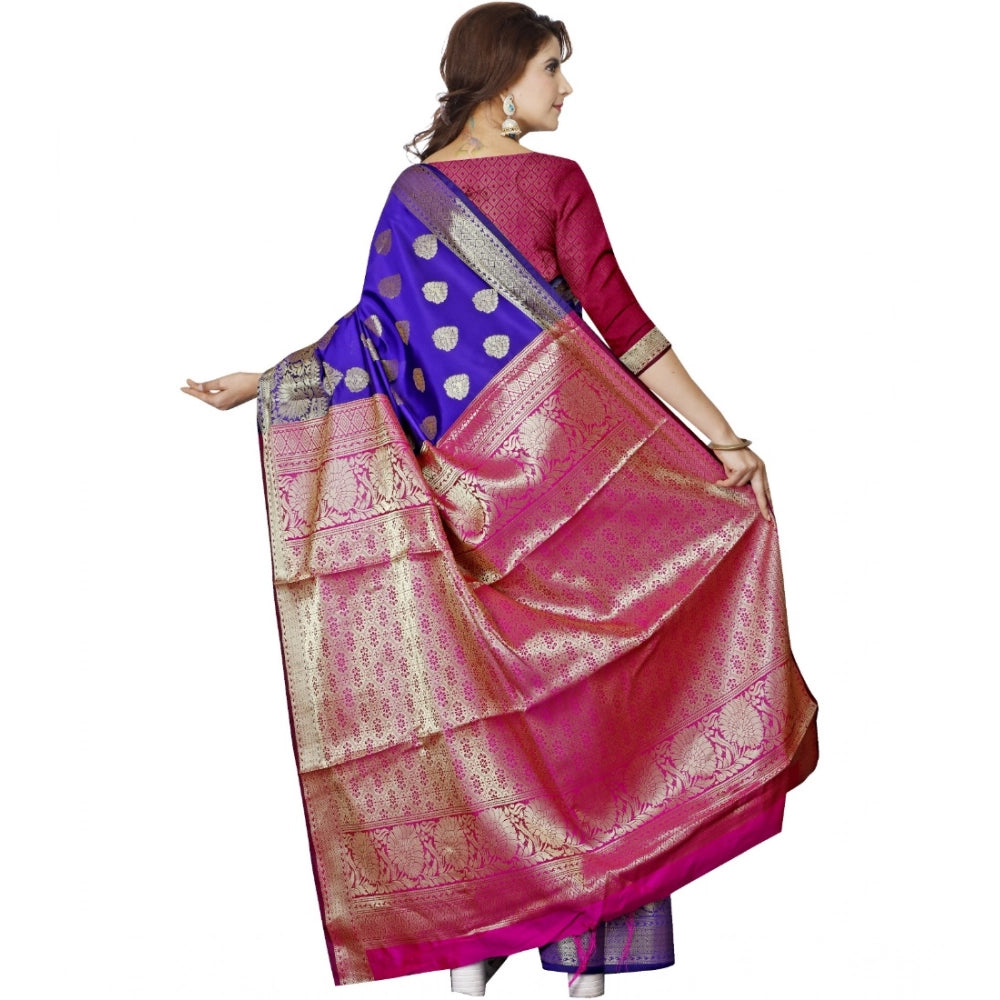 Ranili Jacquard Woven Saree With Unstitched Blouse 5.5mtr