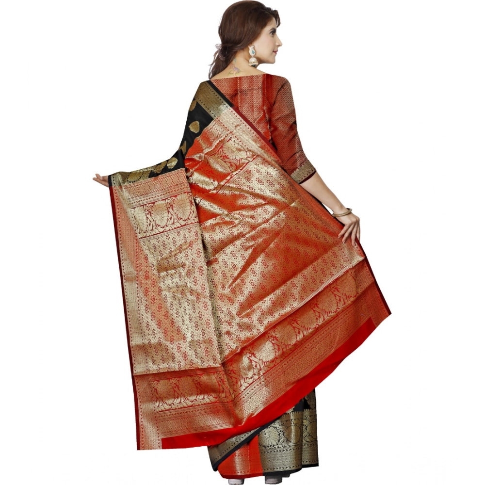 Ranili Jacquard Woven Saree With Unstitched Blouse 5.5mtr