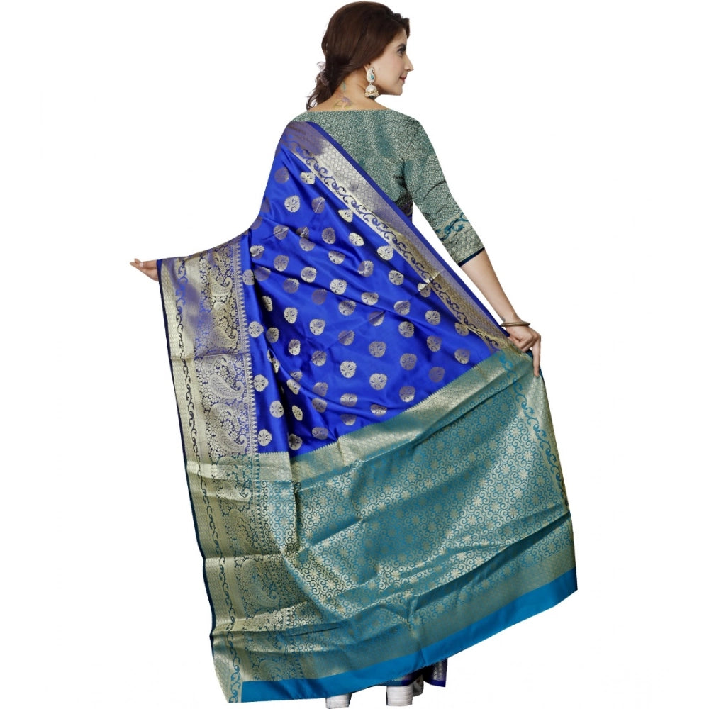 Ranili Jacquard Woven Saree With Unstitched Blouse 5.5mtr