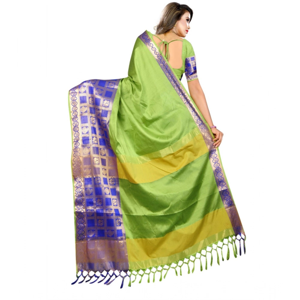Ranili Jacquard Woven Saree With Unstitched Blouse 5.5mtr