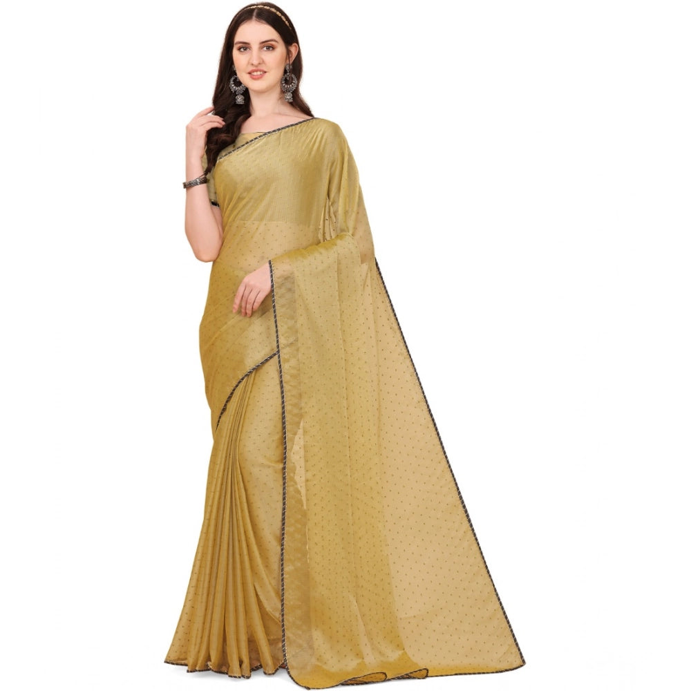 Ranili Silk Blend Embellished Saree With Unstitched Blouse 5.5mtr