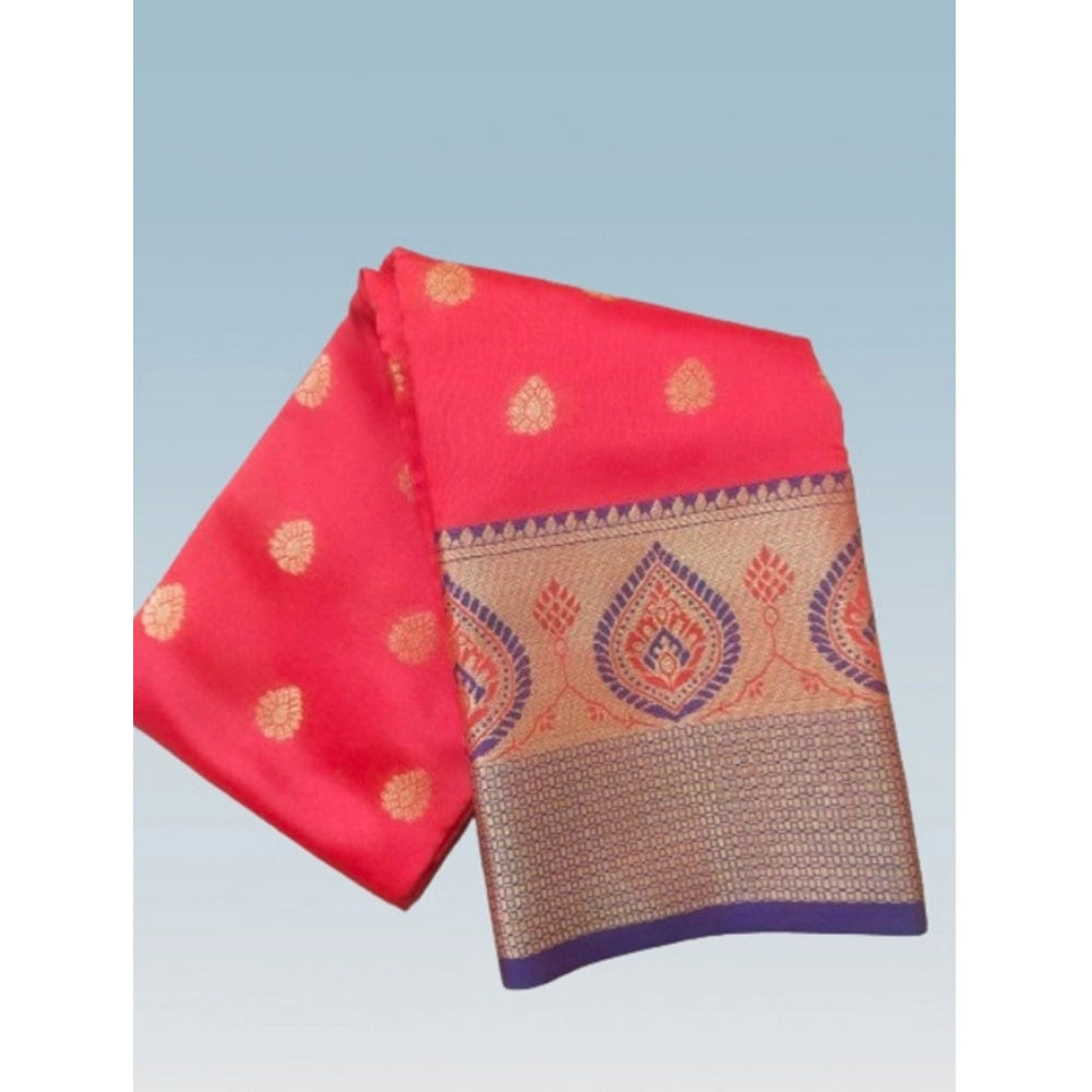 Ranili Silk Blend Woven Saree With Unstitched Blouse 5.5mtr