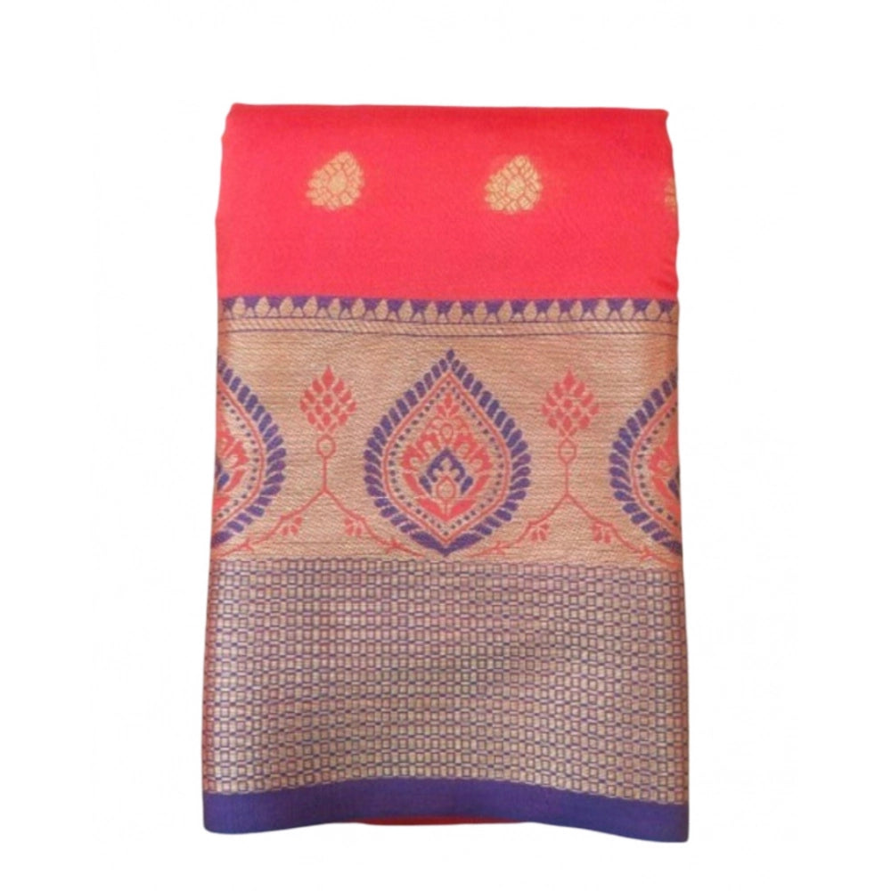 Ranili Silk Blend Woven Saree With Unstitched Blouse 5.5mtr