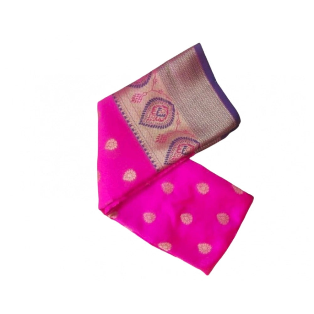 Ranili Silk Blend Woven Saree With Unstitched Blouse 5.5mtr