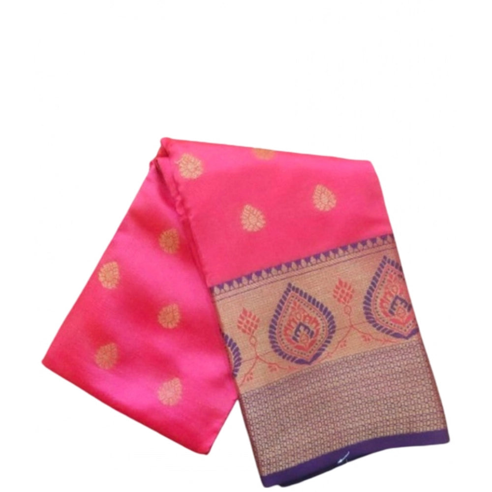 Ranili Silk Blend Woven Saree With Unstitched Blouse 5.5mtr