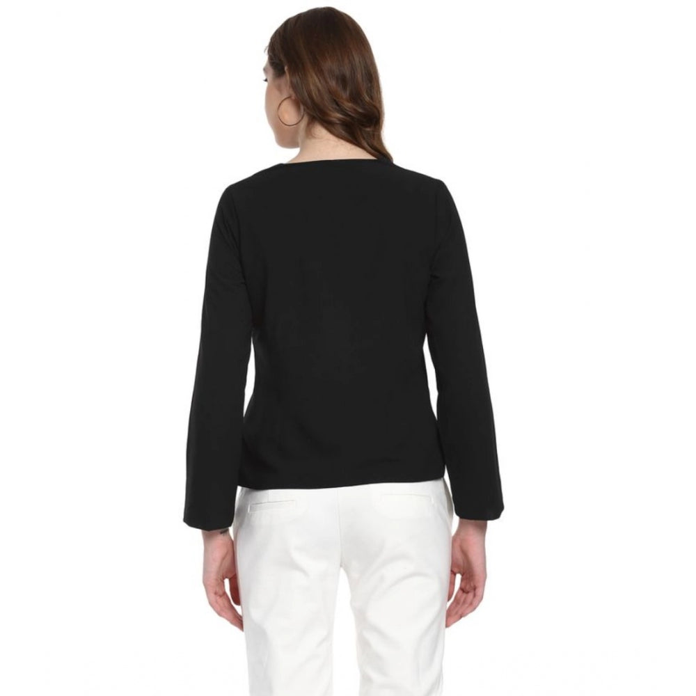 Ranili Polyester Diagonal Cut Long Sleeves Blazer