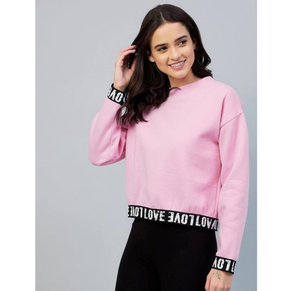 Ranili Fleece Solid Long Sleeves Sweatshirt