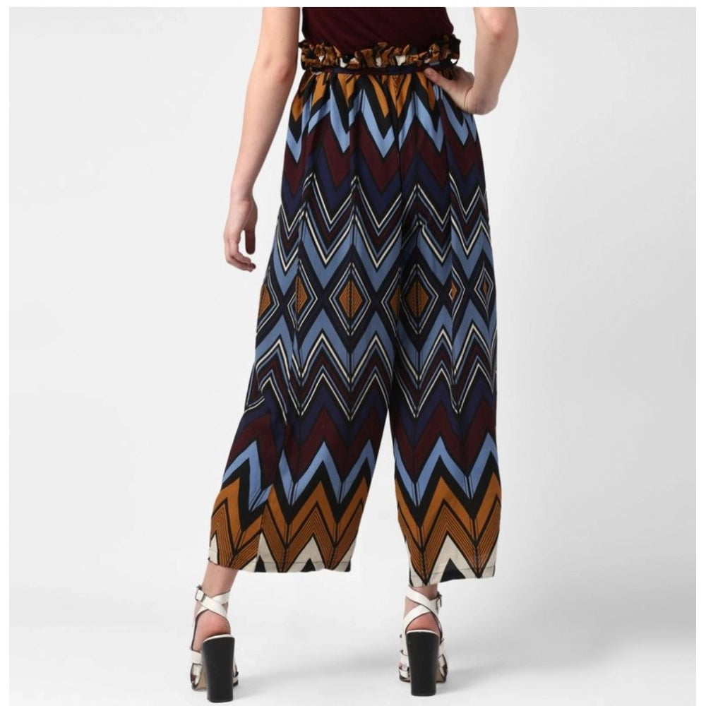 Ranili Polyester Chevron Elasticated Trousers