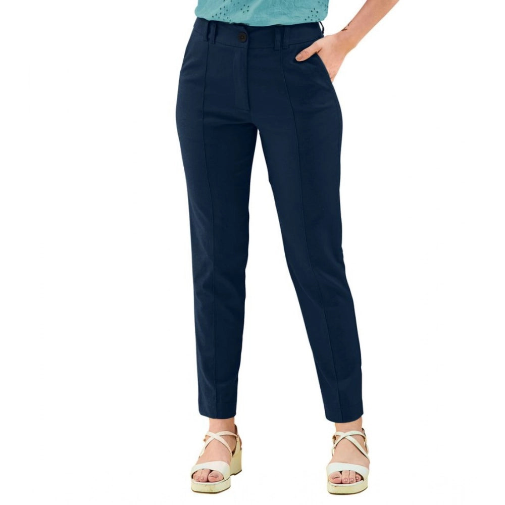 Ranili Polyester Solid With Pocket Pant