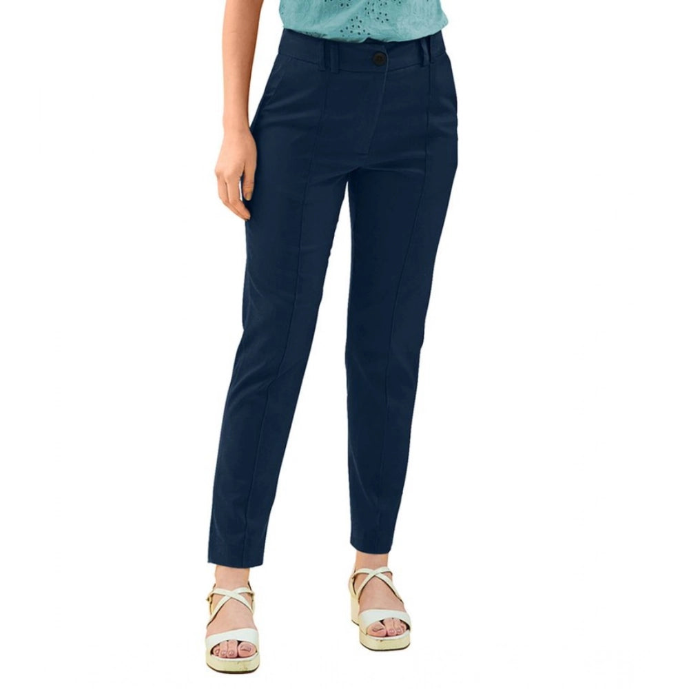 Ranili Polyester Solid With Pocket Pant