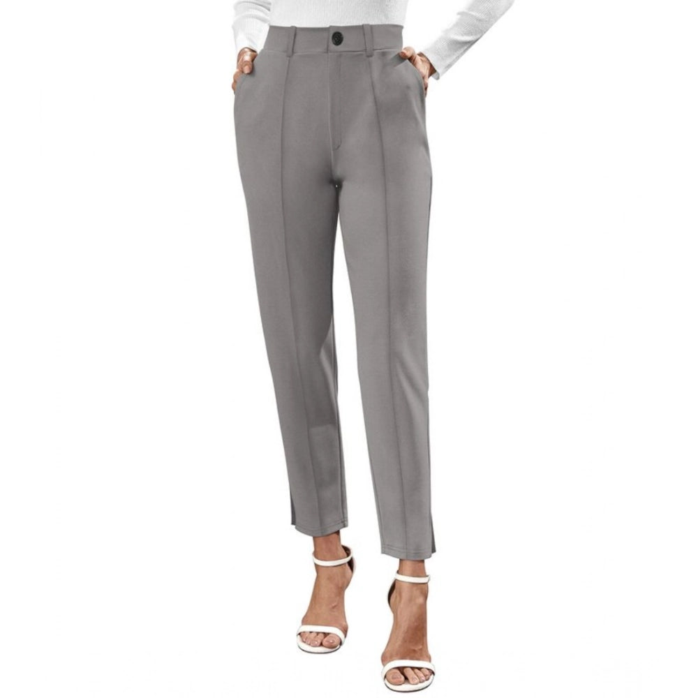 Ranili Polyester Solid With Pocket Pant