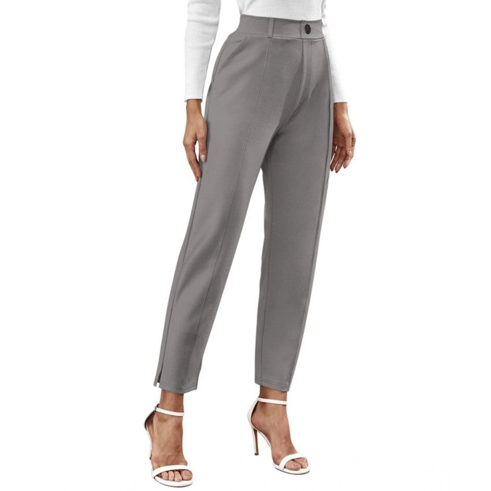Ranili Polyester Solid With Pocket Pant
