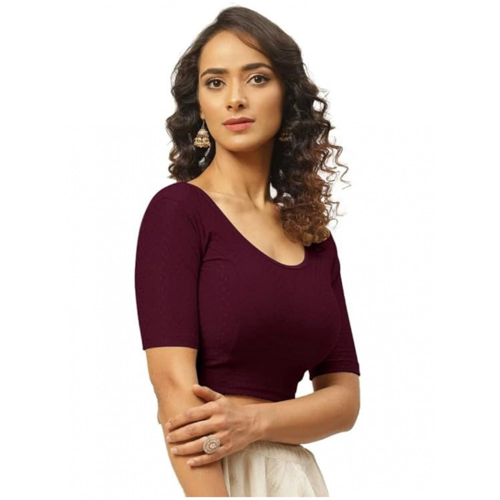 Ranili Pack Of_2 Hosiery Short Sleeves Round Neck Non-padded Blouse