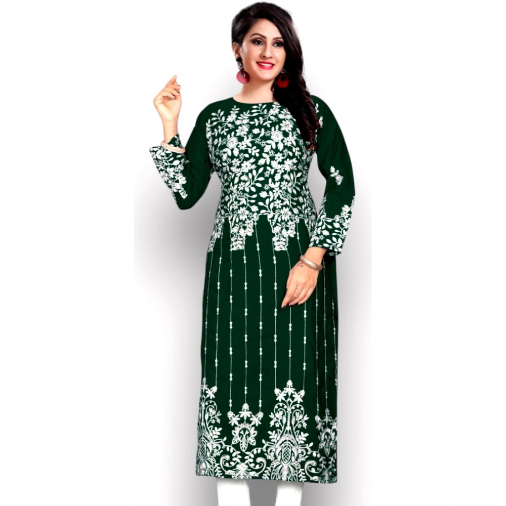Ranili Georgette Printed Round Neck 3-4th Sleeve Kurti