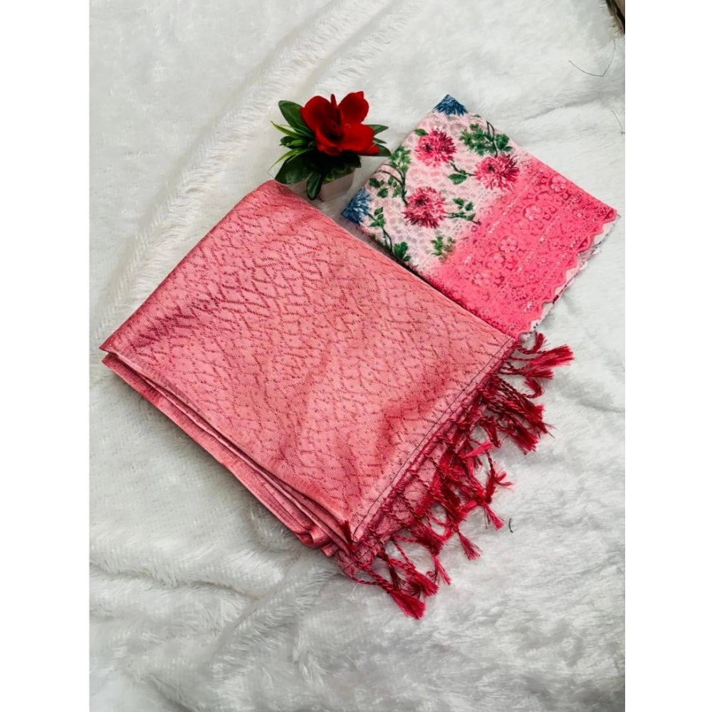 Ranili Georgette Embellished Saree With Unstitched Blouse