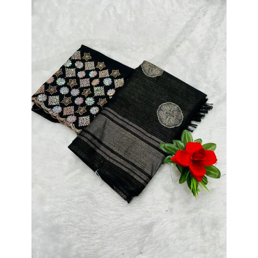 Ranili Georgette Printed Saree With Unstitched Blouse