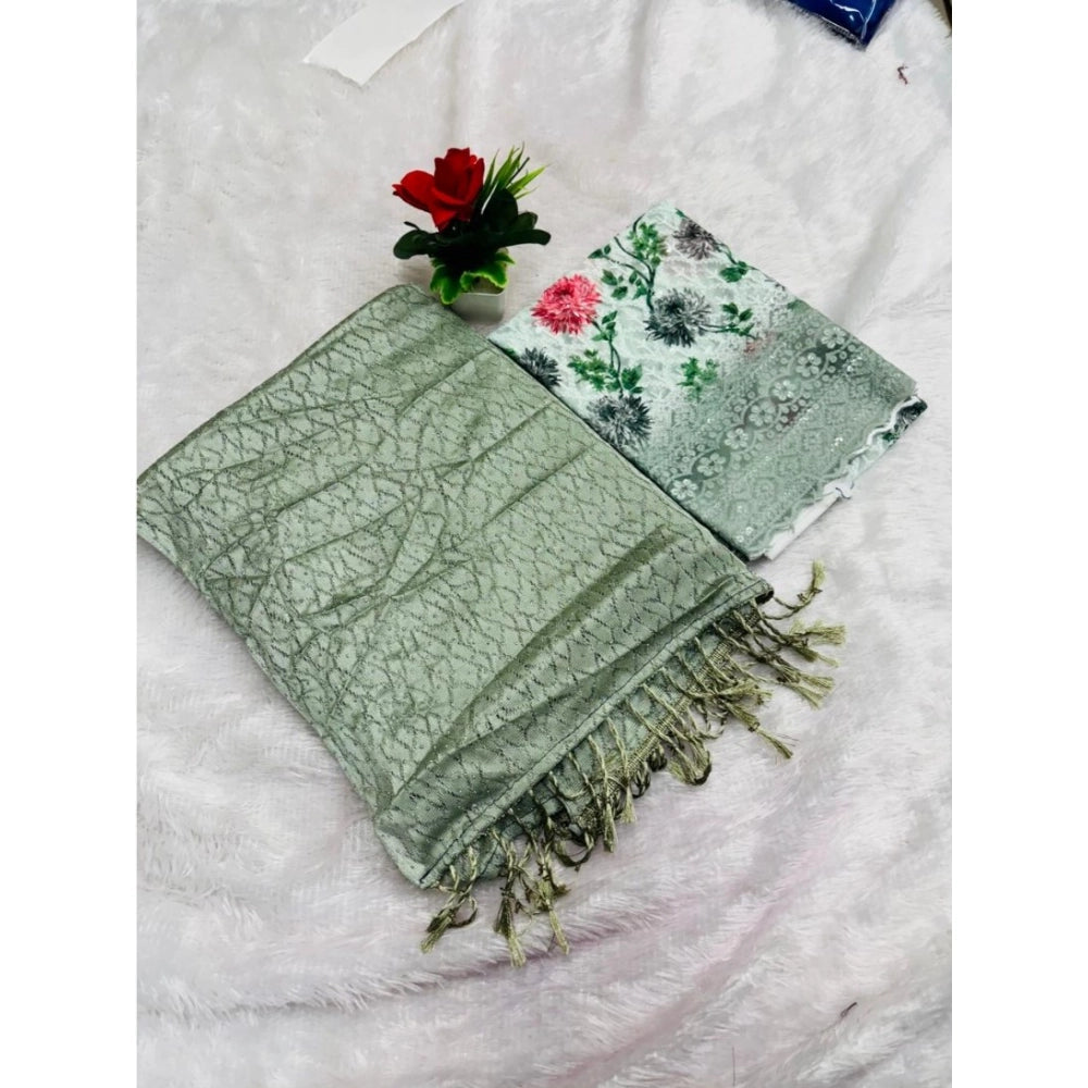 Ranili Georgette Embellished Saree With Unstitched Blouse