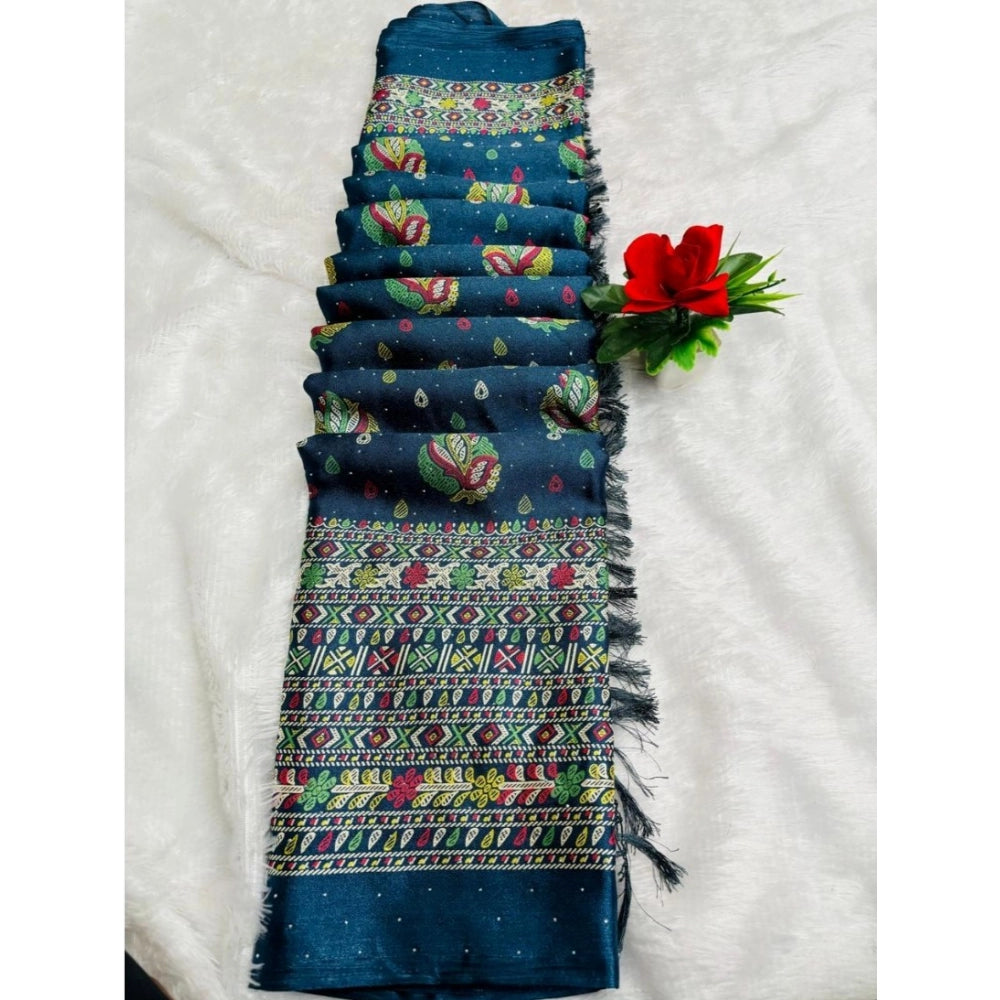 Ranili Chiffon Printed Saree With Unstitched Blouse