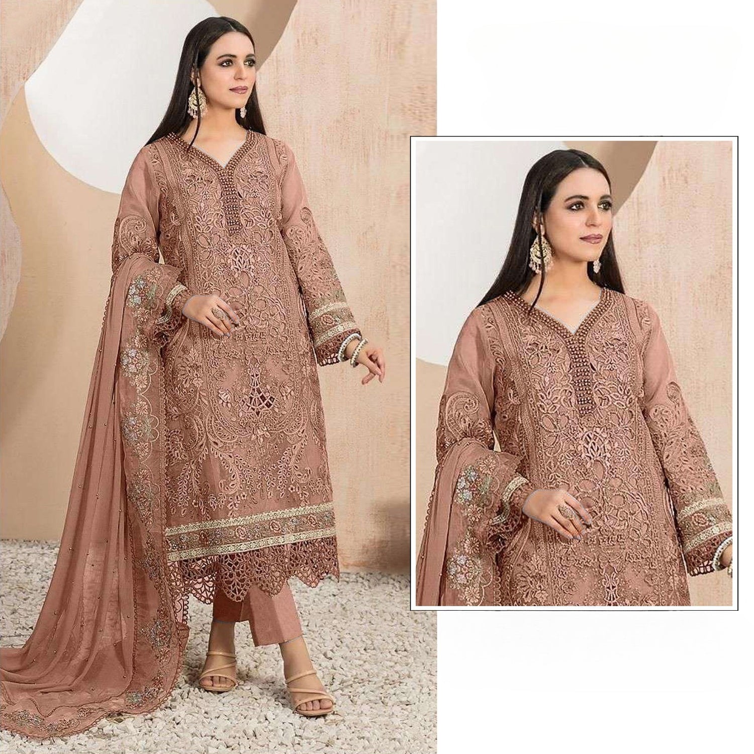 Heavy Organza Pakistani Suit