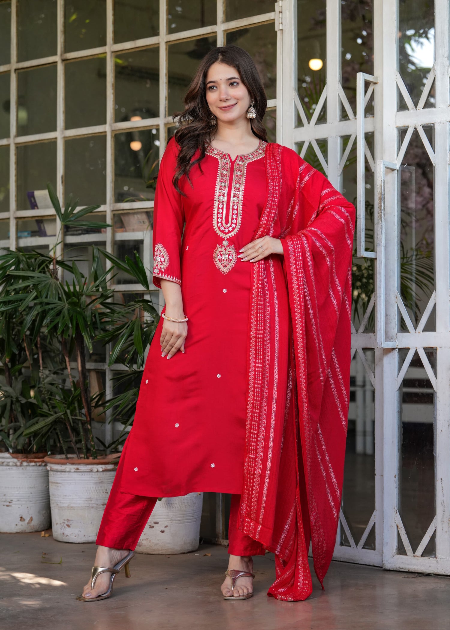 Ranili Premium Designer 3-Piece Kurti-Pant-Dupatta Set