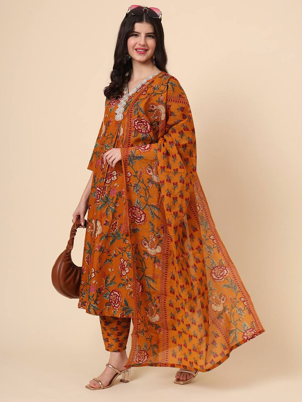 Ranili Stylish Printed Kurta Set with Dupatta